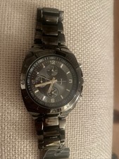Image of Jasper Conran Men’s Black Watch G Round Chrono Dial
