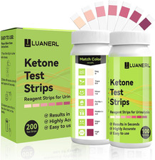 Ketone Test Strips 200 Count 100 2 Bottles Upgraded 7-Color Ketone Urine Tes
