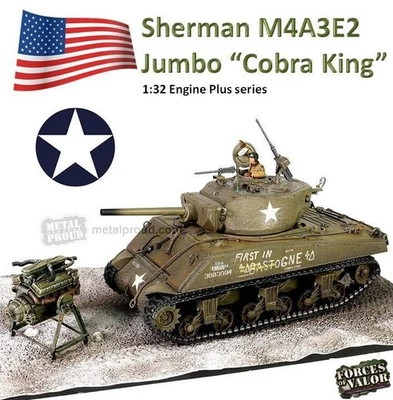 Forces Of Valor 1/32 912136A Sherman M4A3E2 Jumbo « Cobra King » US Army,... - Photo 1/4