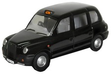 Oxford Diecast 76TX4001 Black TX Taxi Black 1:76 OO Gauge