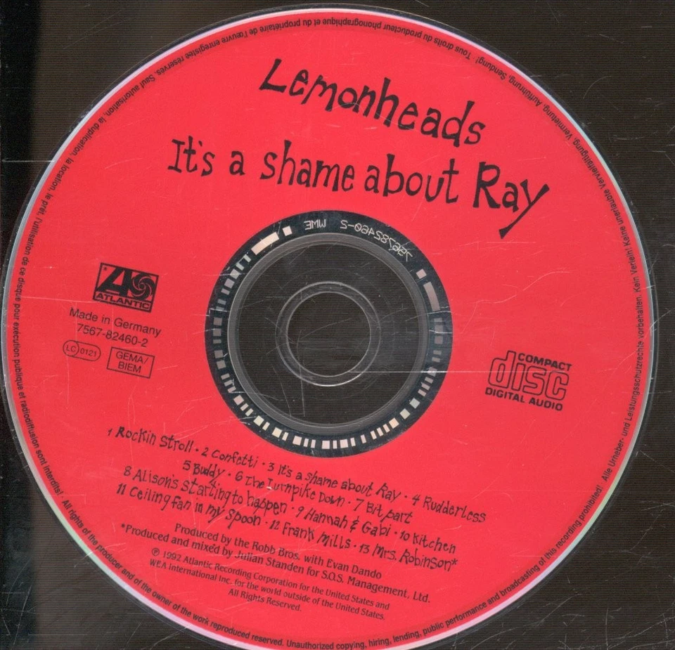 Lemonheads Es Ist Schade Um Ray CD Europa Atlantic 7567824602 - Bild 3 von 3