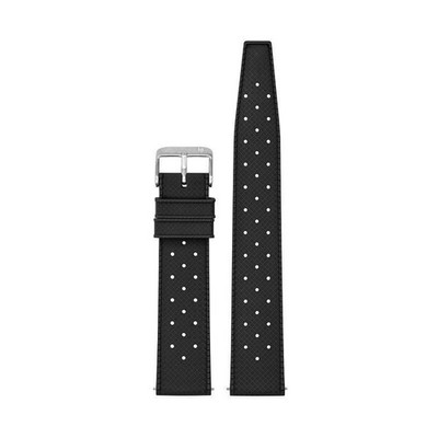 LIP Black Rubber Tropic 20mm Band OEM Replacement for Nautic Watch