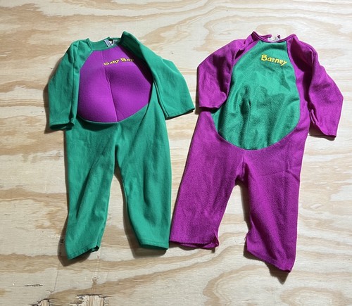 Vintage 1992  Barney And Baby Bop Halloween Costume