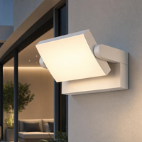 LED AußEnwandleuchte Fassadenlampe Verstellbar Weiß Wandlampe IP65 L 21,2 Cm