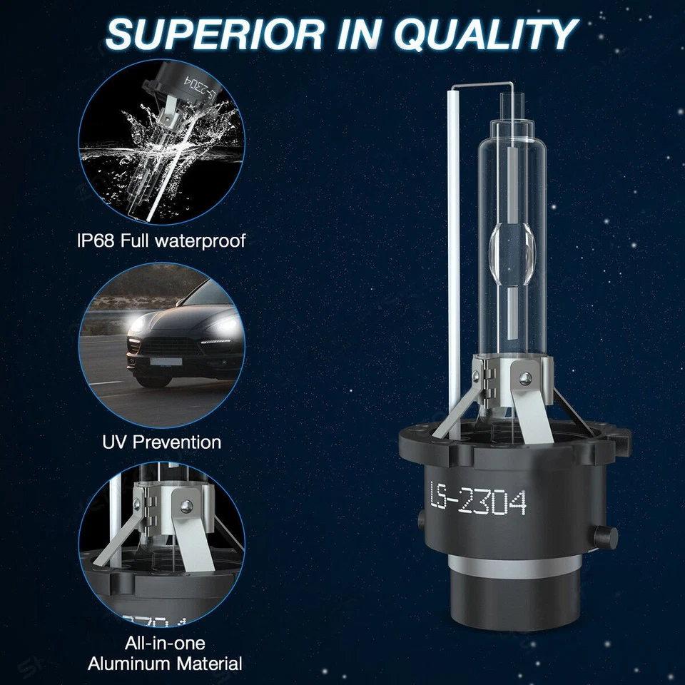 For Land Rover Range Rover Sport 2006-2009 D2S HID Headlight Bulbs High/Low Beam - Imagem 2 de 4