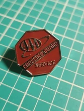 Vtg AAA Crossing Guard Service Silver Tone Lapel Pin 