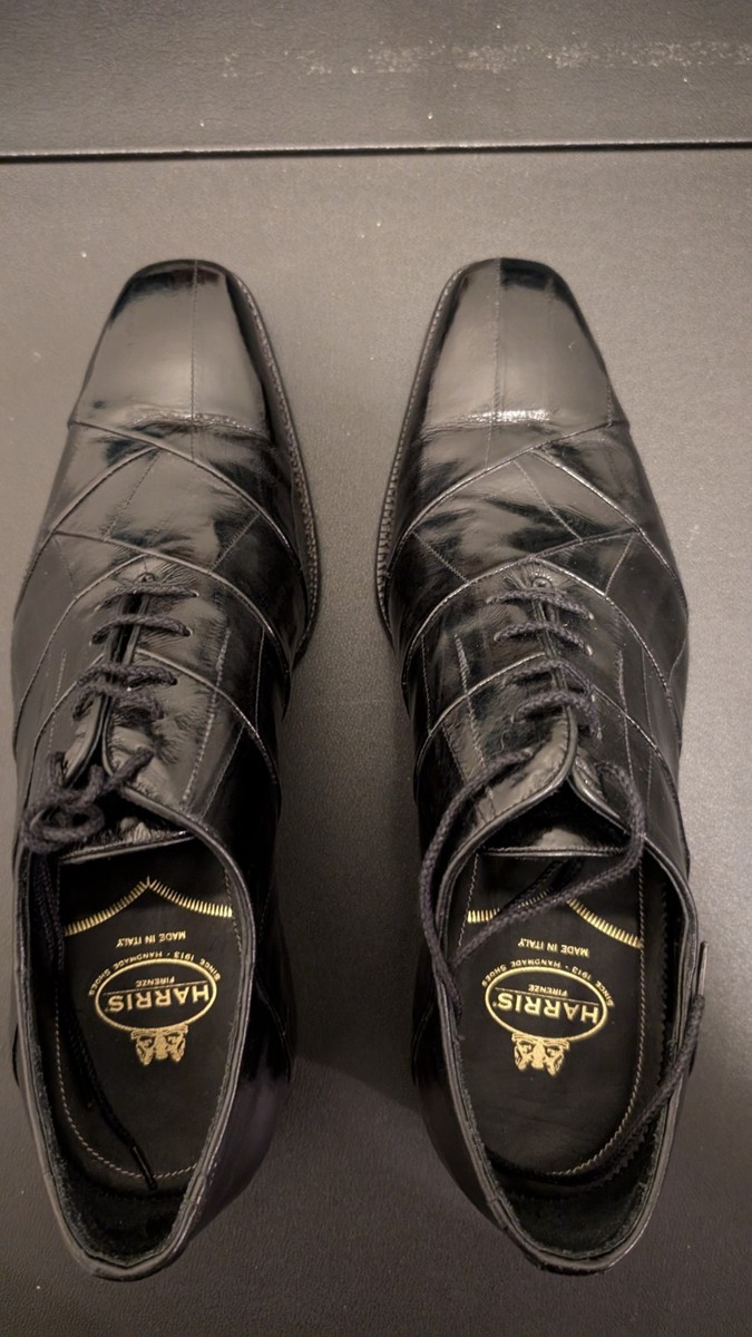 Harris Firenze Black Leather Dress Shoes ( US 9.5 ) | eBay display picture 1