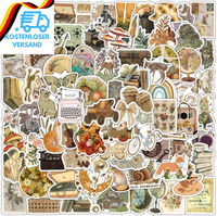 Vintage Retro Sticker Aufkleber Set Vinyl Wasserfest FüR Scrapbooking Journal