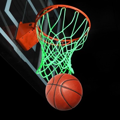 VOSAREA Night Glowing Leuchtendes Basketballnetz Nylon geflochtenes