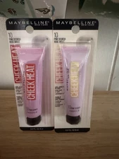Lot Of 2 Maybelline Cheek Heat Gel-Cream Blush 10 Pink Scorch