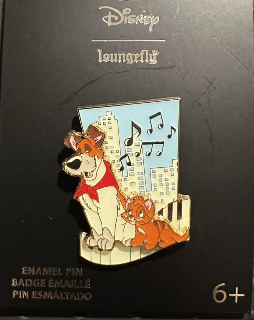 Loungefly Disney Oliver and Company Piano Enamel Pin New 2025