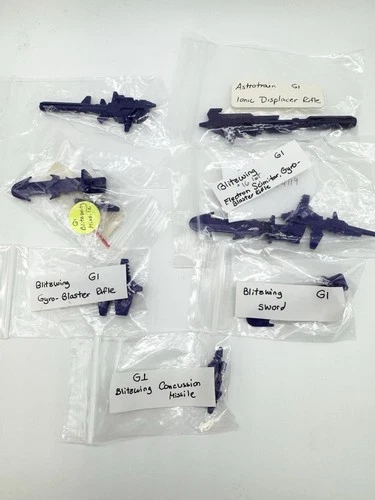 VTG Hasbro G1 Transformers Decepticon Blitzwing Astrotrain Weapons Lot