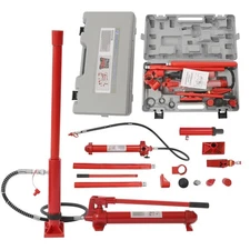 12 Ton Heavy Duty Porta Power Hydraulic Jack Auto Body Frame Repair Kit Lift Ram