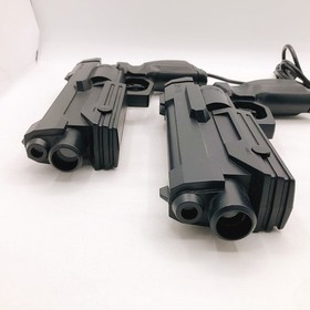 Sega Saturn Gun Controller Virtua Cop HSS-0122 Lot of 2 Game CRT TV Only Tested