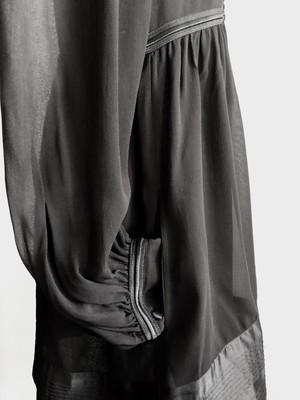 Robe Zara Studio FW 17 Noire Taille M - Petite Robe Noire Manches Ballon Neuf Avec Étiquettes