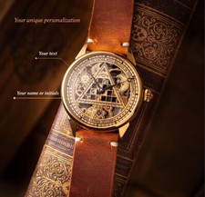MASONIC WATCH, watches with personalization, Skeleton watch, mechanical watch