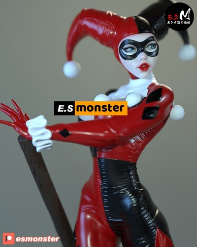 Harley Quinn ,1/9, 23cm, 12k Resin 3D Print Figure Model Kit - Picture 17 of 18