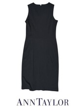 Ann Taylor Factory Store Career Cocktail Sheath Dress in Black - Size 2 - EUC