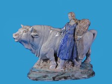 Georg Kemper München Allegorie auf den Sommer signierte Majolika~1915  H.58,5 cm