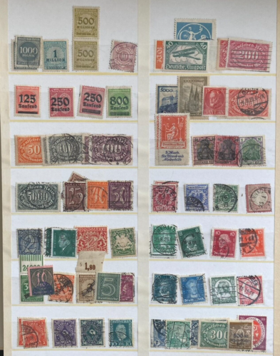 Deutsches Reich Briefmarken Sammlung, GUT, German Empire stamp collection, GOOD - Afbeelding 1 van 21