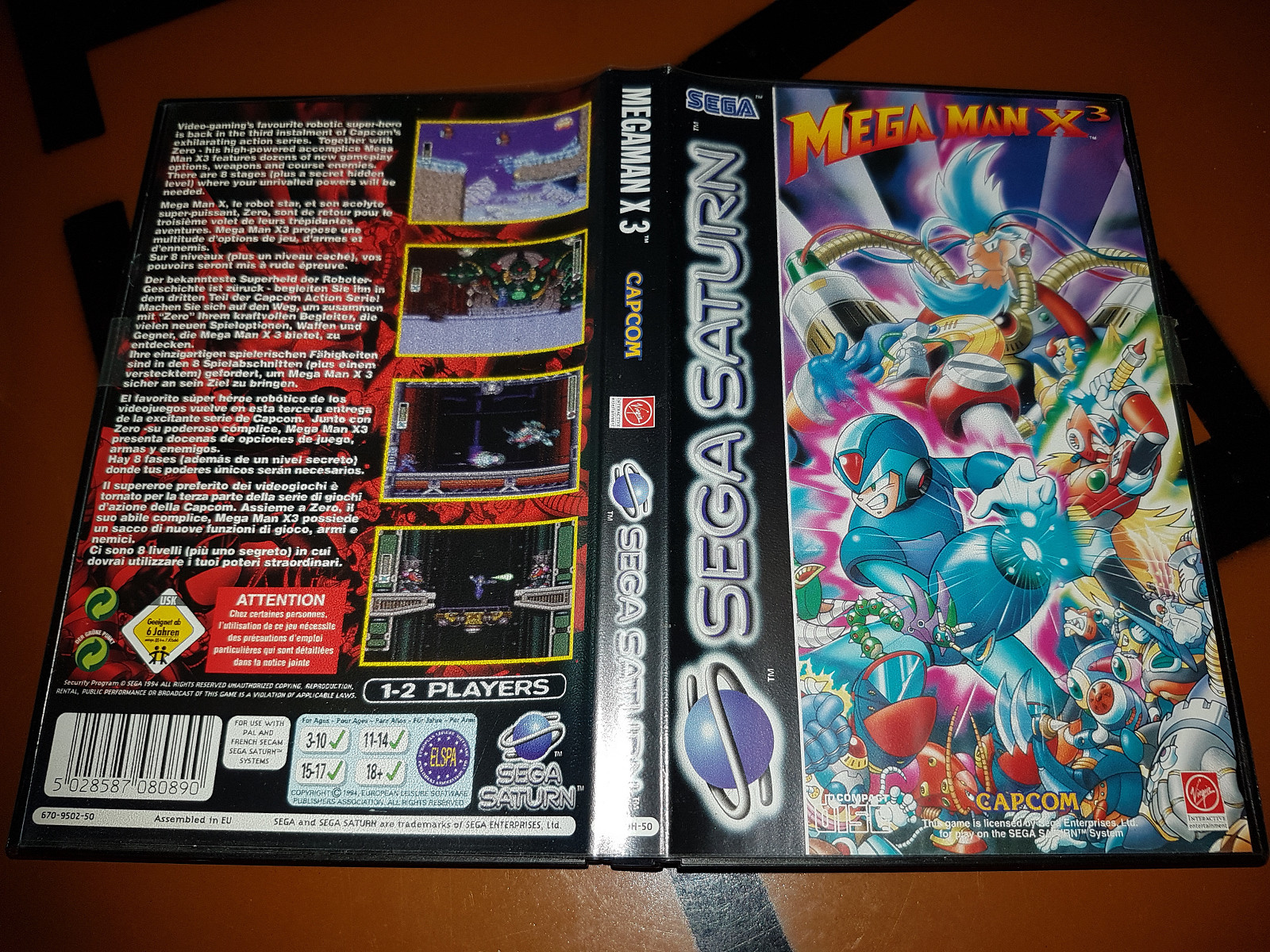 SEGA SATURN - MEGA MAN X3 - État Impeccable, Avec Manuel