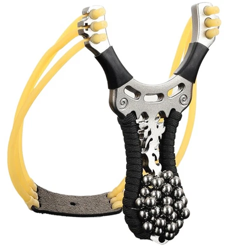 Outdoor Slingshot Powerful Adults Hunting Catapult Shooting Target Toy - Picture 4 of 18