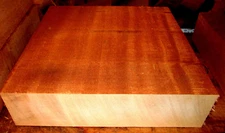 BEAUTIFUL KILN DRIED AFRICAN MAHOGANY BOWL BLANK LUMBER CARVE 10" x 10" x 3"