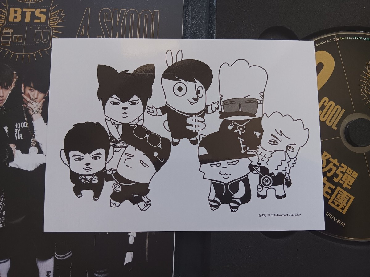BTS Official Debut Album 2 Cool 4 Skool With Hip Hop Monsters