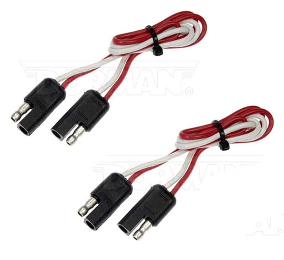 2 Pack Trailer Wiring Adapter Connector Color Coded 2-Way DORMAN 86006 - Image 2 of 4