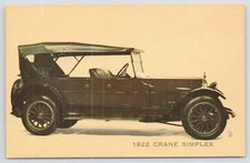 Transportation~Auto~1922 Crane Simplex~Museum At Morrilton AR~Vintage Postcard