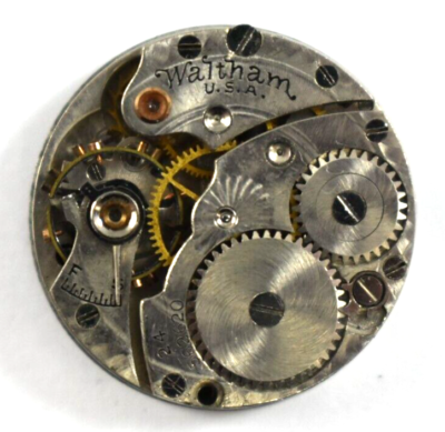 Mouvement De Montre Mécanique Waltham 461 - Pour Pièces Ou Réparation, Balance Fonctionnelle