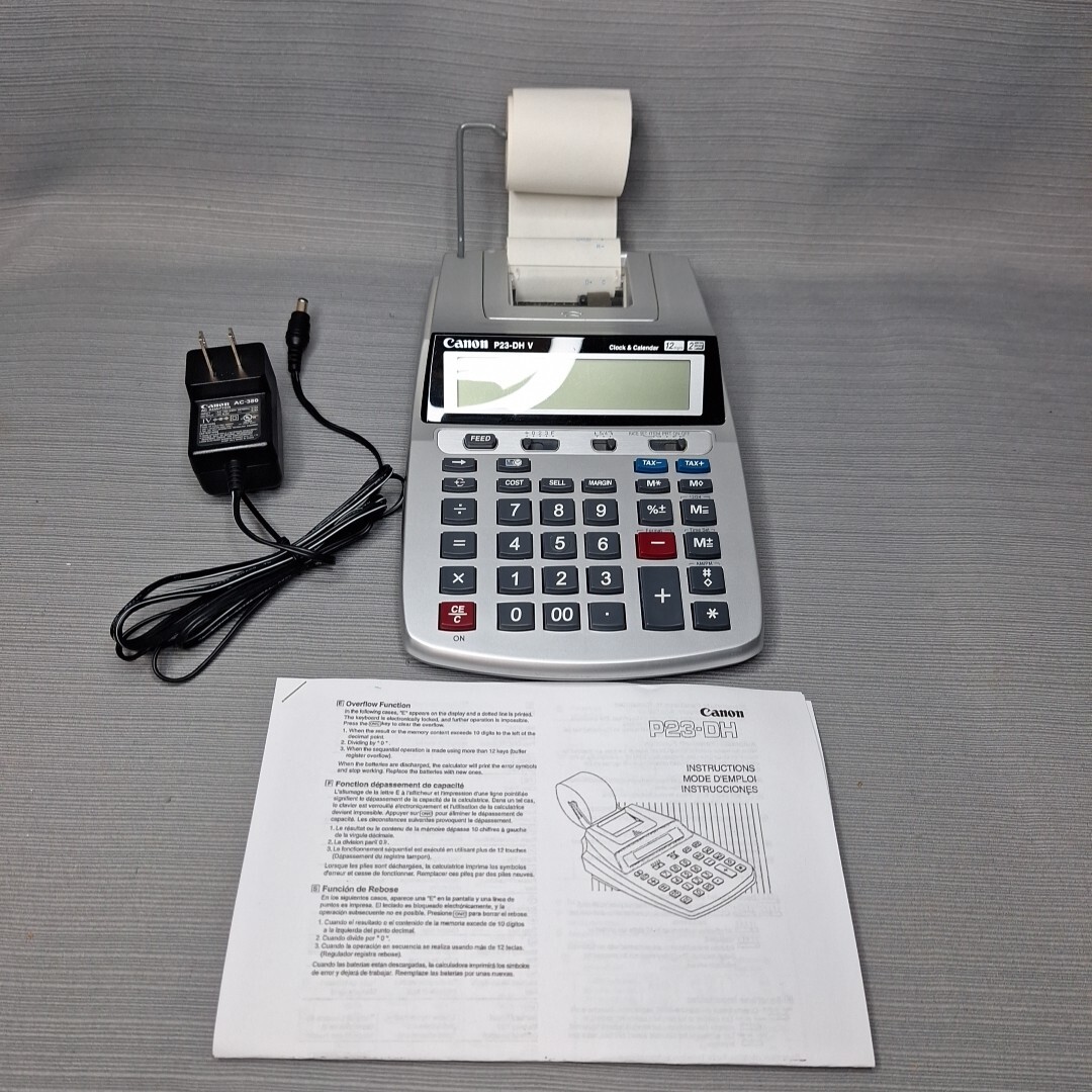 Canon P23DH V Clock & Calendar Color Printing Calculator/Adding