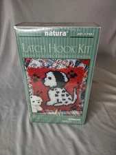 National Yarn Crafts Latch-Hook Kit Dalmatian dog puppy Spot 12 x 12 Brand New