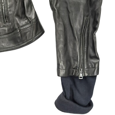 GUCCI Tom Ford Era Leather Moto Jacket IT 48 US 38 Small, Black | eBay