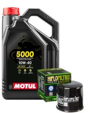 Fits: Suzuki SV 650 S 2002 Motul 5000 10W40 Oil Filter Service Kit