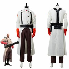 Team Fortress II 2 Medic Uniform Cosplay Costume Full Set Halloween Outfit Suit