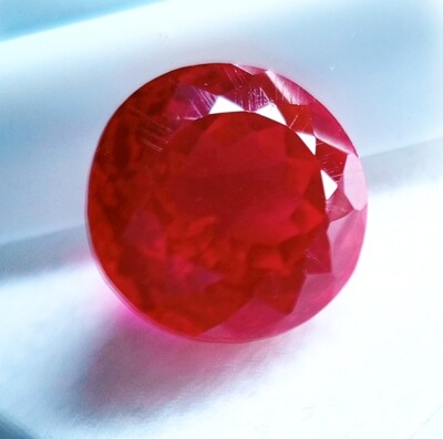 Natural Mozambique Size 11-12 Ct Red Ruby Round Cut EGL Certified Loose Gemstone