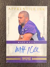 2012 Panini Prominence Apprentice Ink Matt Kalil #4 AUTO RC 86/99 Vikings Mint