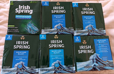 Irish Spring Deodorant Bar Soap Moisture Blast Lot of 6 Pks 3.7 oz 18 Bars Total