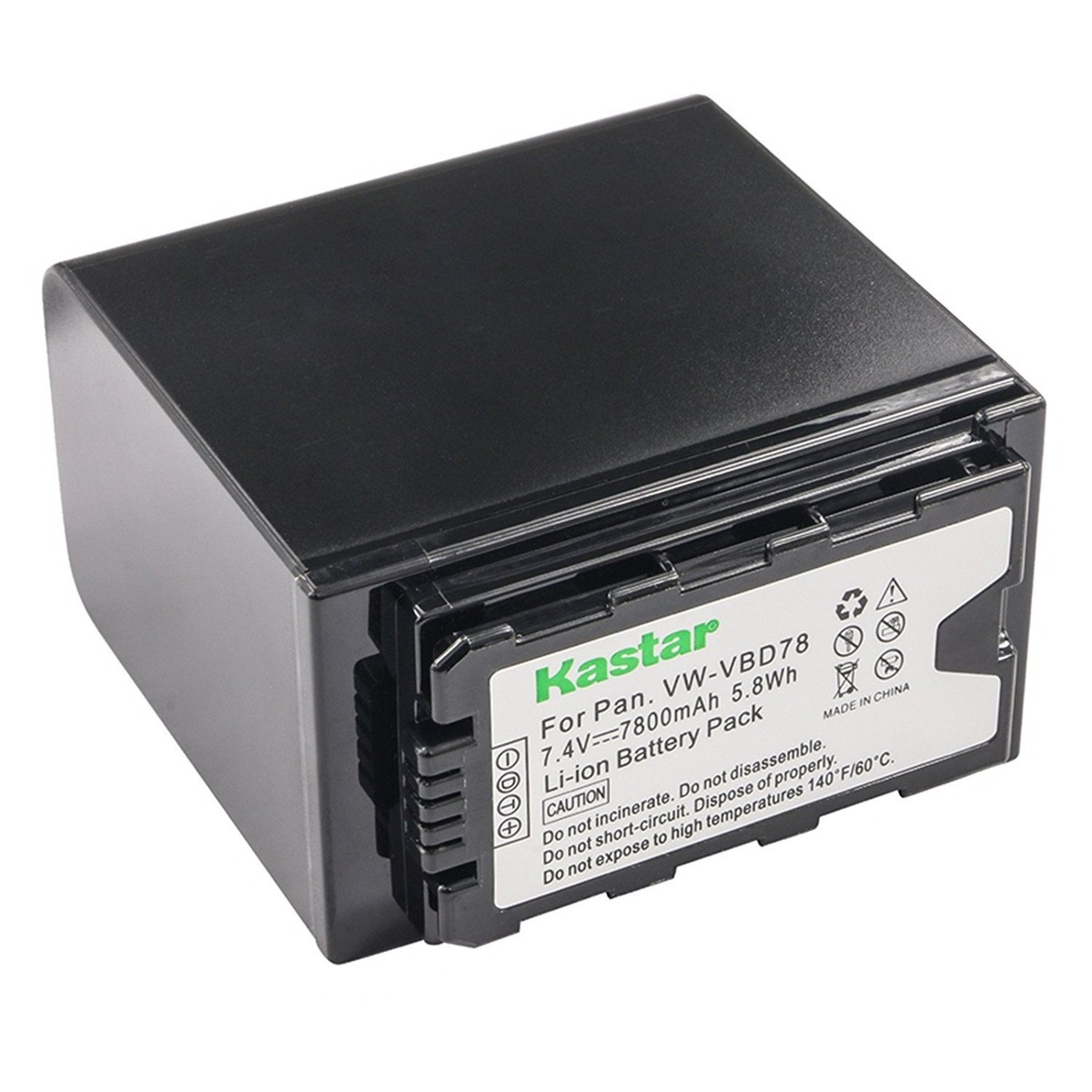 VW-VBD78 Battery for Panasonic HC-MDH2 MDH2GK MDH2GK-K MDH2M X1000