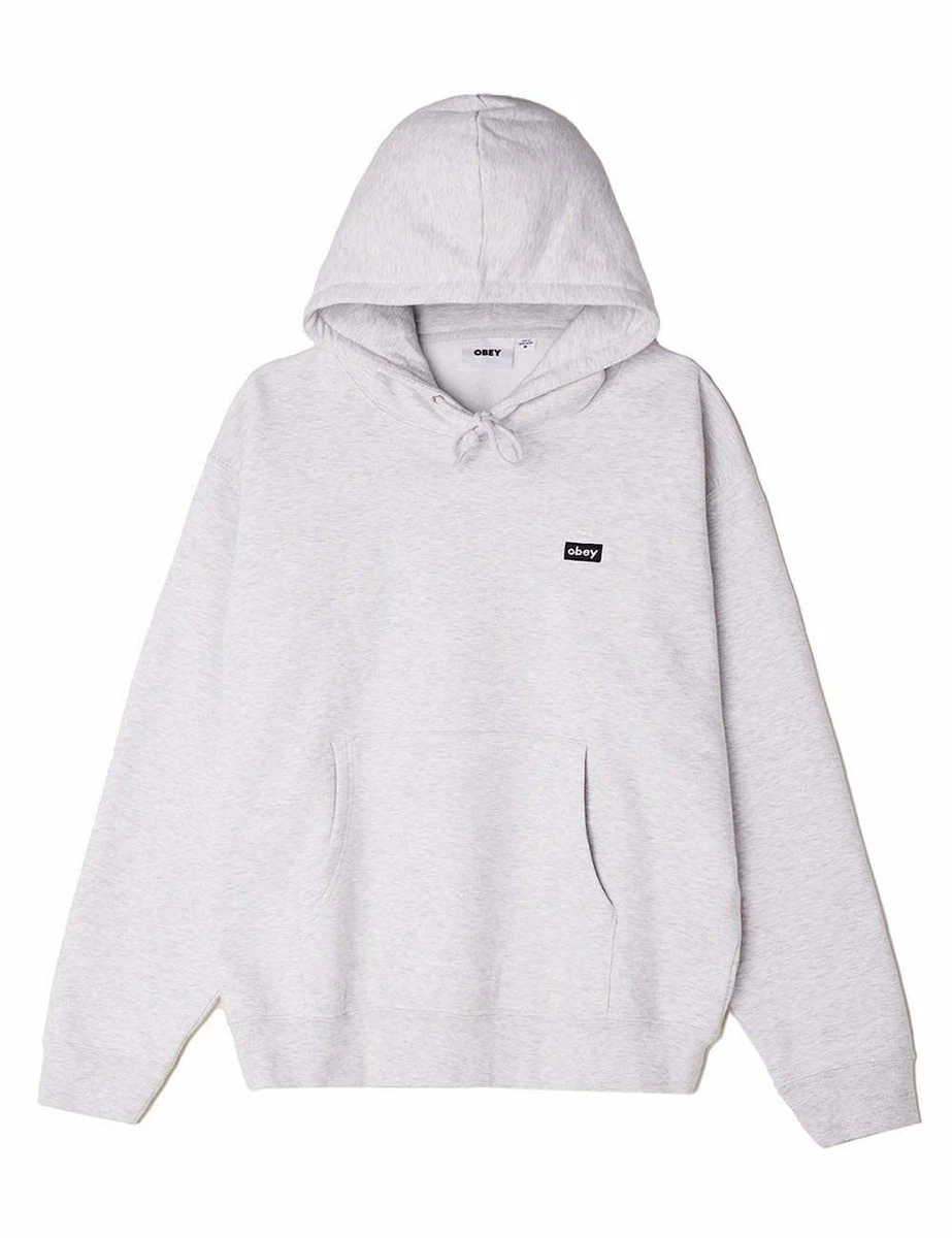 Obey Clothing Men's Mini Box Logo Hooded Sweatshirt - Ash