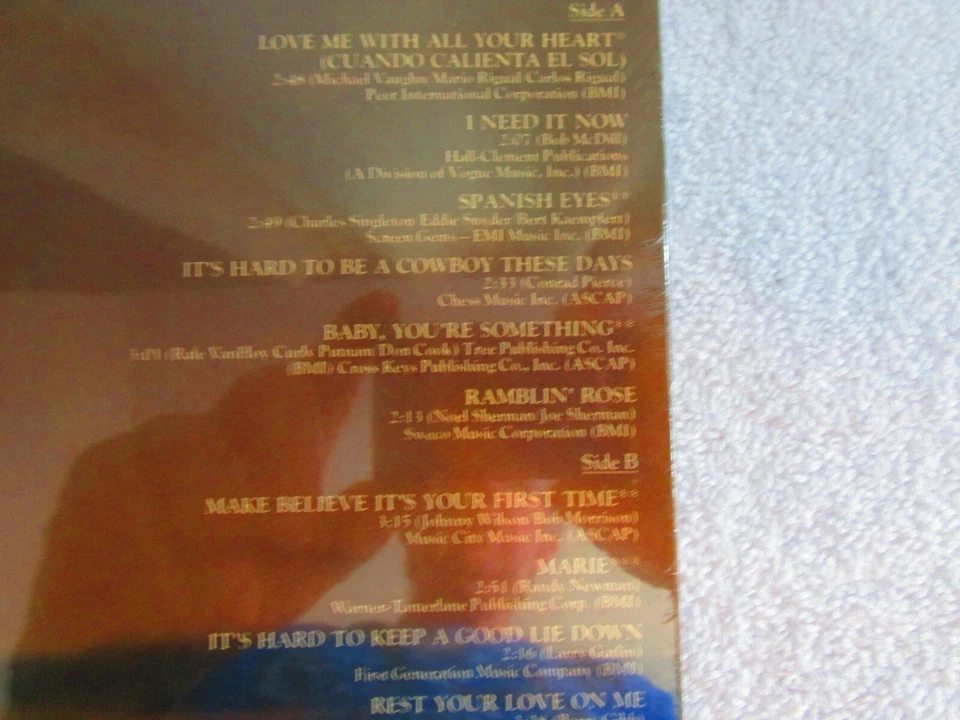 JOHNNY RODRIGUEZ - LOVE ME WITH ALL YOUR HEART - SEALED VINYL LP Clipped corner - Image 2 of 2