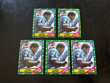 (5) LOMAS BROWN DETROIT LIONS 1986 TOPPS ROOKIE RC LOT #248 NMMT