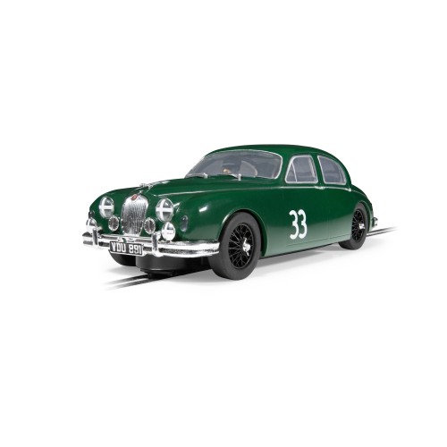 Scalextric C4506 Jaguar MK1 Mike Hawthorn avec châssis aérodynamique échelle 1/32