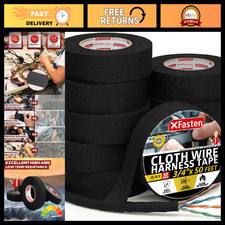 High Temp Wire Harness Tape 3/4" x 50ft - Self-Adhesive Felt Electrical Tape, 10