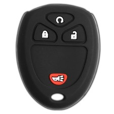 Keyless Entry Remote Car Key Fob Outer Shell Cover Soft Rubber Protective Black