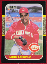 1987 Donruss - Barry Larkin Cincinnati Reds #492 (Rookie) Baseball Card. rookie card picture