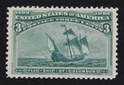 CKStamps: US Stamps Collection Scott#232 3c Columbian Mint LH OG