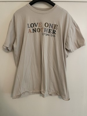 Eternal Light Co Beige Love Another Tee T Top XXL 2X Shirt Christian John Faith