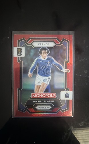 Michel Platini [Red] #13 2026 Panini Prizm Monopoly FIFA World Cup card